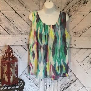 AK ANNE KLINE ladies blouse size L